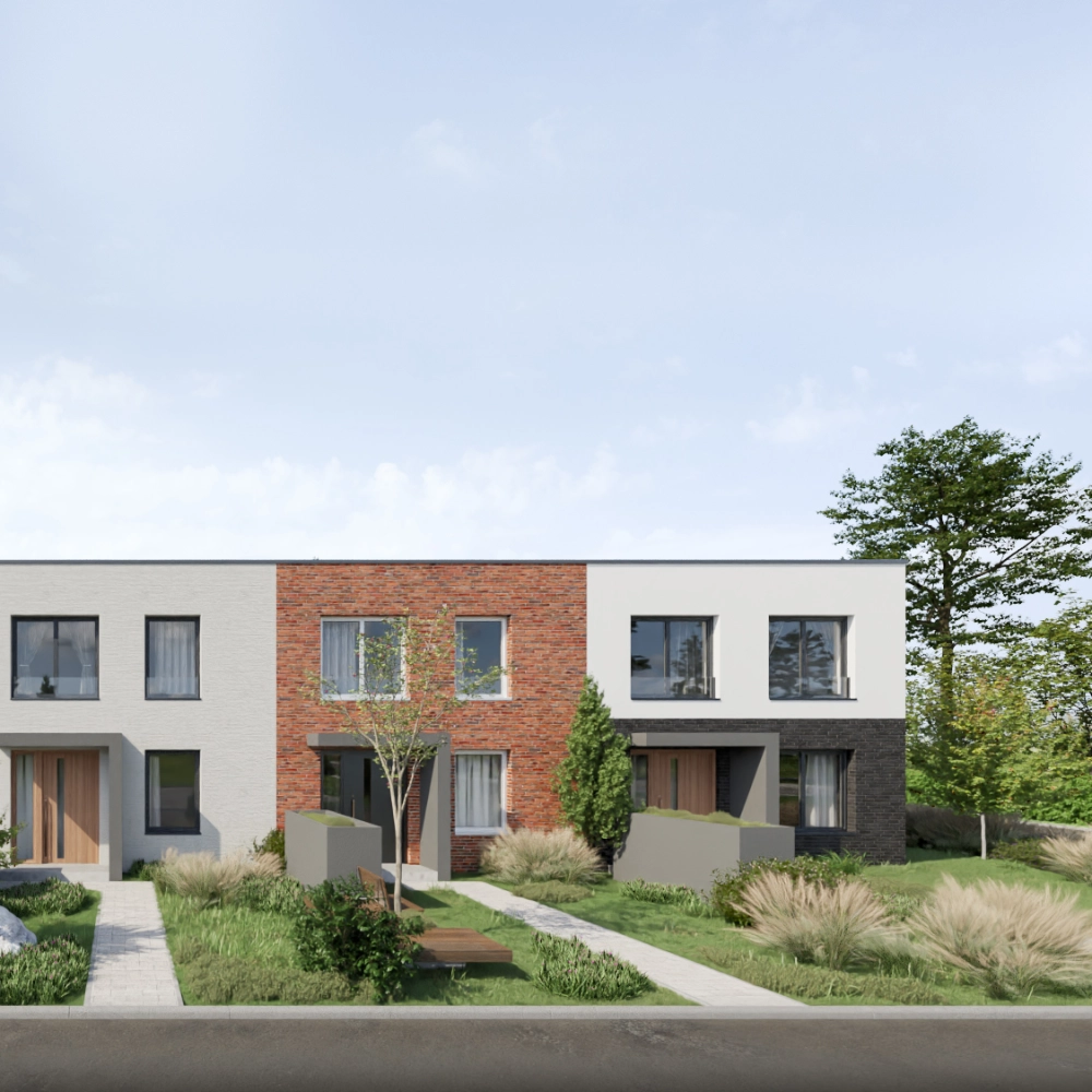 Neubau moderner Stadthäuser